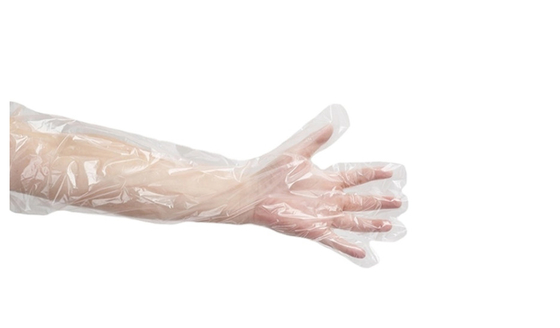 Guantes veterinarios del largo de hombros del LDPE de los 90CM para la agricultura del ganado
