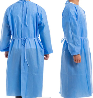Vestidos protectores disponibles, vestido de SMS del aislamiento no tejido para la transformación de los alimentos