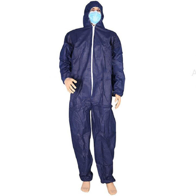 Bata disponible no tejida médica protectora con Hood Elastic Cuffs