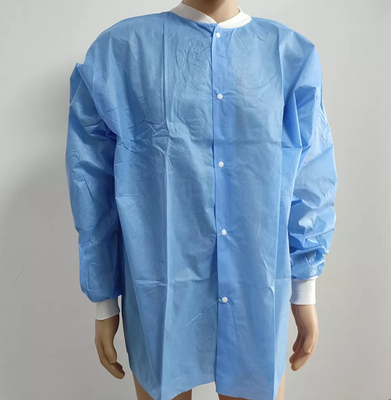 Vestido disponible del laboratorio de SMS, capa disponible ISO 13485 del visitante certificada