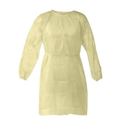 vestidos disponibles del aislamiento 20gsm no tejidos con los puños elásticos