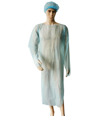 Vestidos azules disponibles echados del polietileno con el lado de espalda abierta largo de las mangas