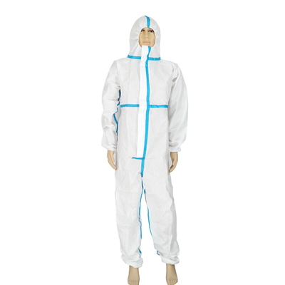 Bata médica protectora de los PP, bata encapuchada disponible para el laboratorio