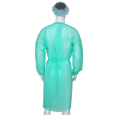 Respirable sin pelusa no tejida de los vestidos disponibles del aislamiento para el hospital