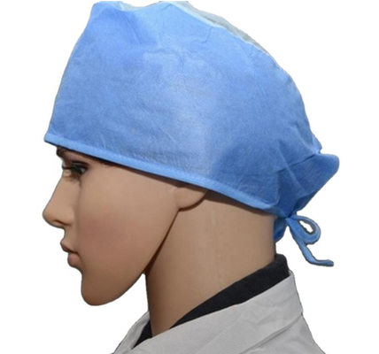 Casquillo no tejido disponible de Spunbond para la enfermera quirúrgica 20g 25g 30g