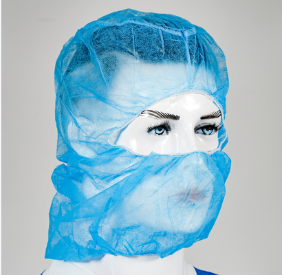 Casquillo no tejido disponible protector, Hood Cap quirúrgico 12GSM