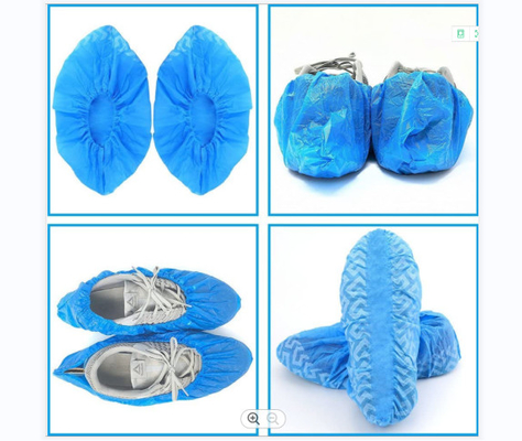 El zapato disponible de la prueba del polvo cubre color azul no tejido de la resbalón anti