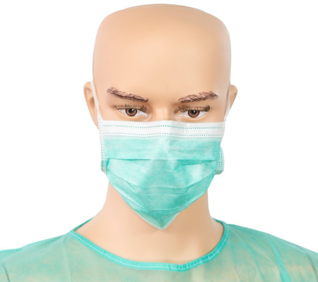 La mascarilla protectora disponible quirúrgica 3 capas con los lazos ISO14385 certificó