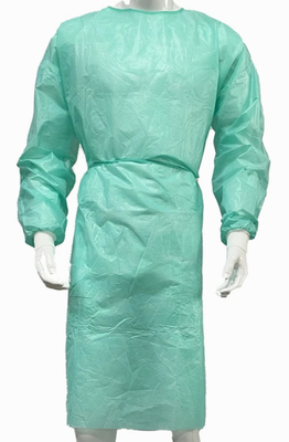 Vestido quirúrgico verde no tejido, vestido disponible para el OEM del hospital